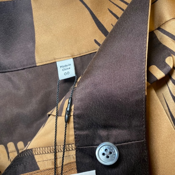 NWT Equipment Saganne Pant Marron Foncee/Taroudant Tan sz 00 - Picture 7 of 14